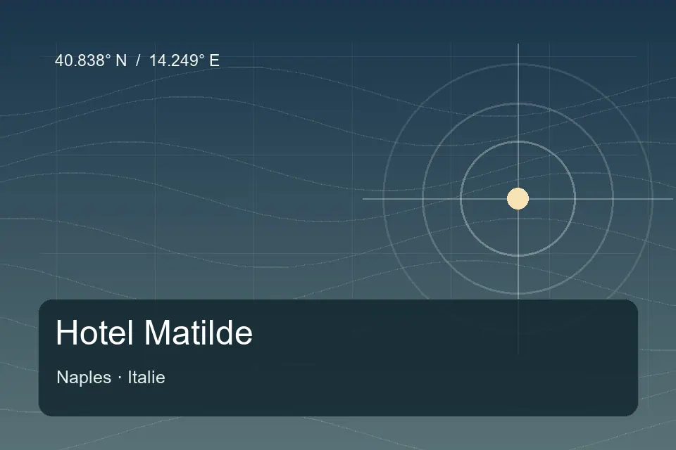 Riferimento geografico illustrato di Hotel Matilde a Naples