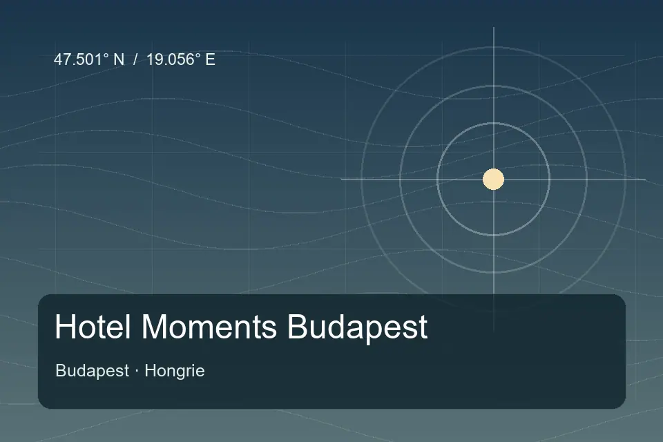Riferimento geografico illustrato di Hotel Moments Budapest a Budapest