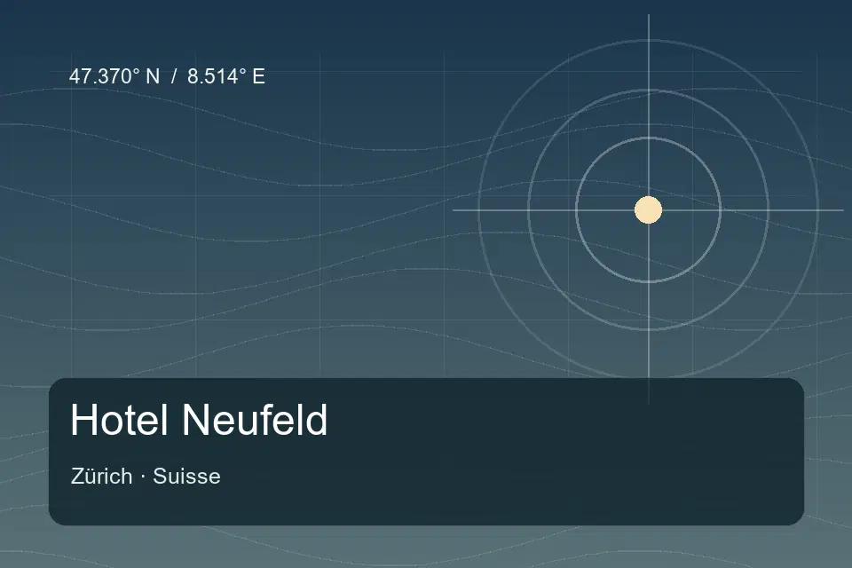 Referência geográfica ilustrada de Hotel Neufeld em Zürich