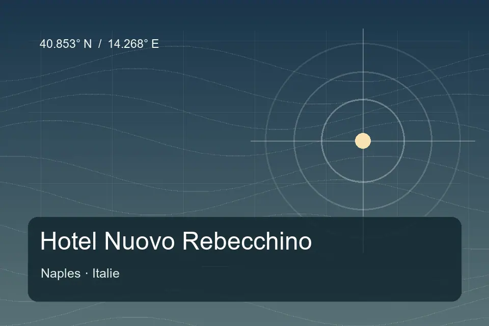 Riferimento geografico illustrato di Hotel Nuovo Rebecchino a Naples