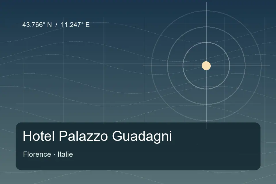 Riferimento geografico illustrato di Hotel Palazzo Guadagni a Florence