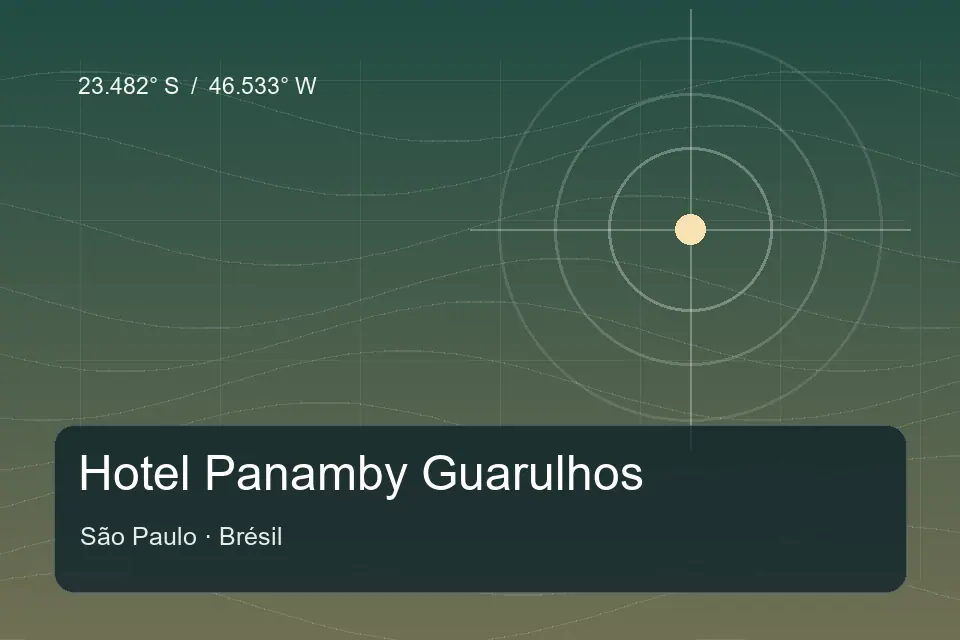 Referencia geográfica ilustrada de Hotel Panamby Guarulhos en São Paulo