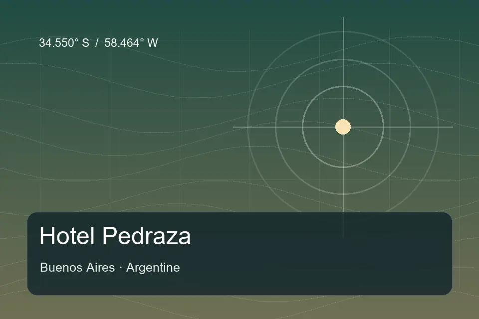 Referência geográfica ilustrada de Hotel Pedraza em Buenos Aires