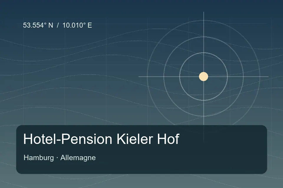 Referência geográfica ilustrada de Hotel-Pension Kieler Hof em Hamburg