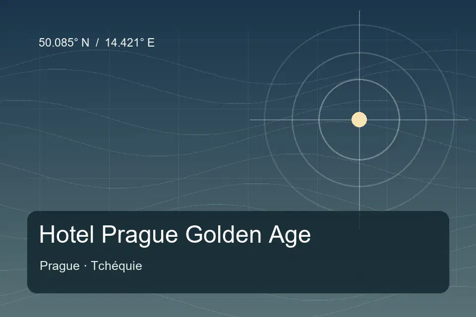 Referencia geográfica ilustrada de Hotel Prague Golden Age en Prague