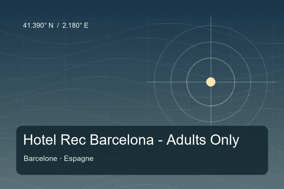 Illustrated geographic marker for Hotel Rec Barcelona - Adults Only in Barcelona