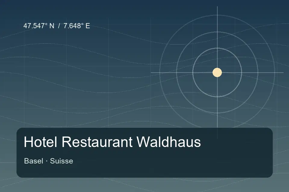 Referencia geográfica ilustrada de Hotel Restaurant Waldhaus en Basel