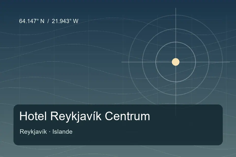 Illustrierter geografischer Orientierungspunkt für Hotel Reykjavík Centrum in Reykjavík