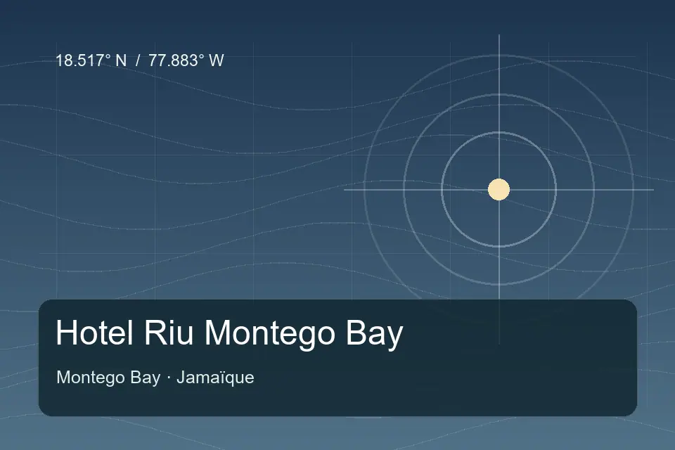 Riferimento geografico illustrato di Hotel Riu Montego Bay a Montego Bay