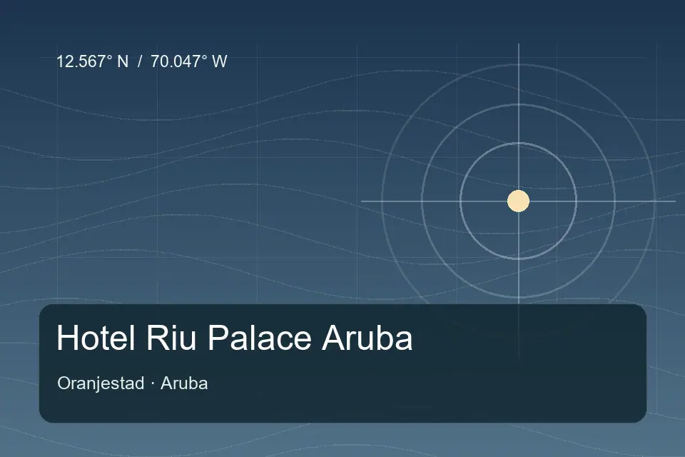 Referência geográfica ilustrada de Hotel Riu Palace Aruba em Oranjestad