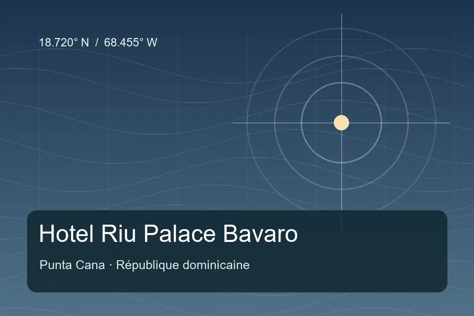 Referência geográfica ilustrada de Hotel Riu Palace Bavaro em Punta Cana
