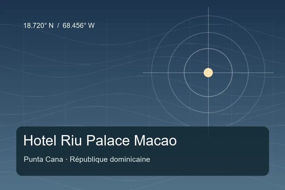 Referência geográfica ilustrada de Hotel Riu Palace Macao em Punta Cana