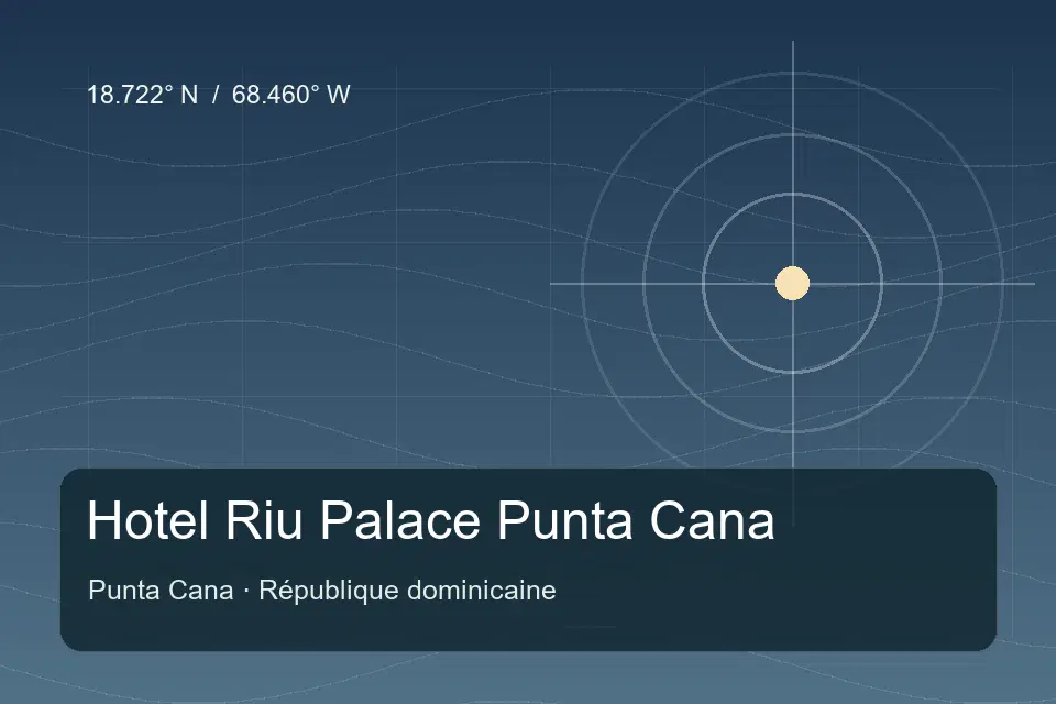 Referência geográfica ilustrada de Hotel Riu Palace Punta Cana em Punta Cana