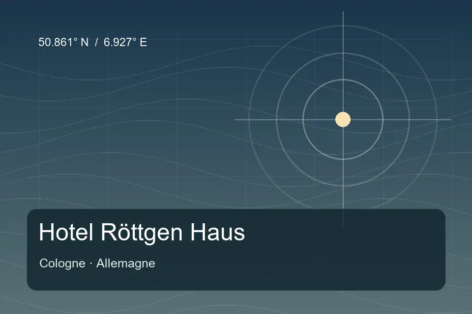 Referência geográfica ilustrada de Hotel Röttgen Haus em Cologne