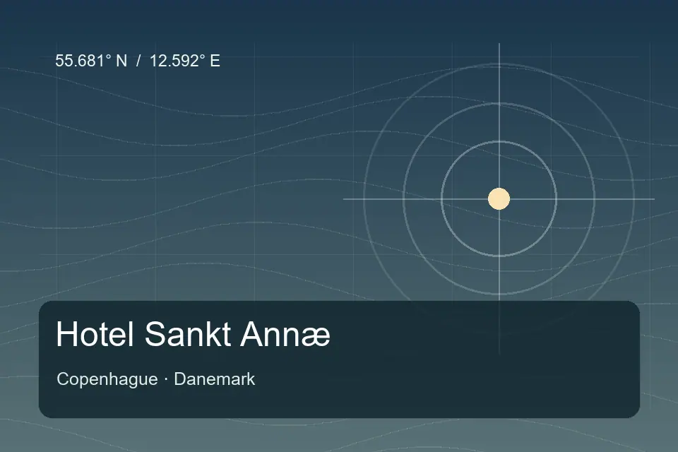 Riferimento geografico illustrato di Hotel Sankt Annæ a Copenhague
