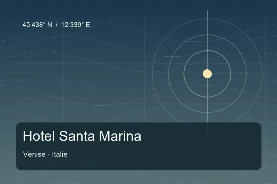 Riferimento geografico illustrato di Hotel Santa Marina a Venise