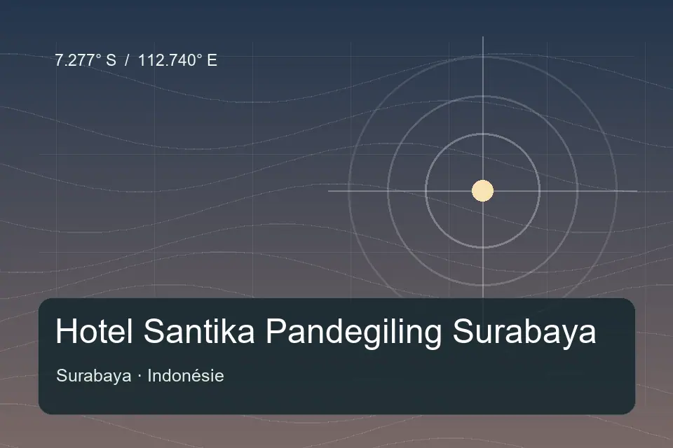 Referência geográfica ilustrada de Hotel Santika Pandegiling Surabaya em Surabaya