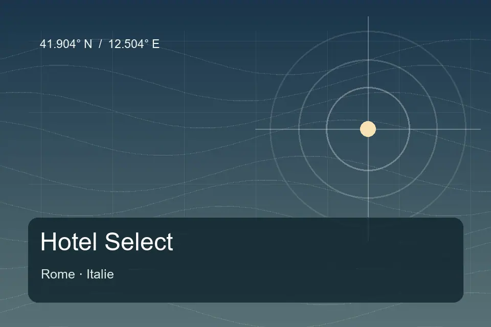 Referência geográfica ilustrada de Hotel Select em Roma
