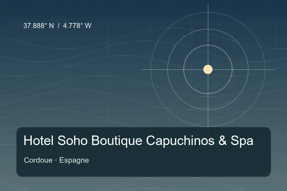Referência geográfica ilustrada de Hotel Soho Boutique Capuchinos & Spa em Cordoue