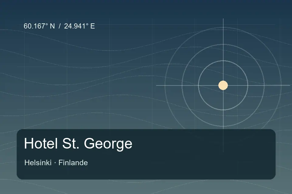 Referência geográfica ilustrada de Hotel St. George em Helsinki
