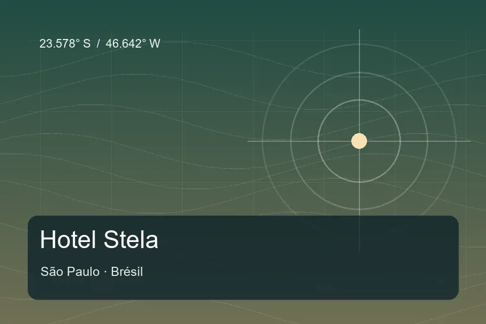 Referência geográfica ilustrada de Hotel Stela em São Paulo