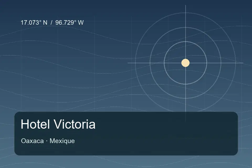 Referência geográfica ilustrada de Hotel Victoria em Oaxaca