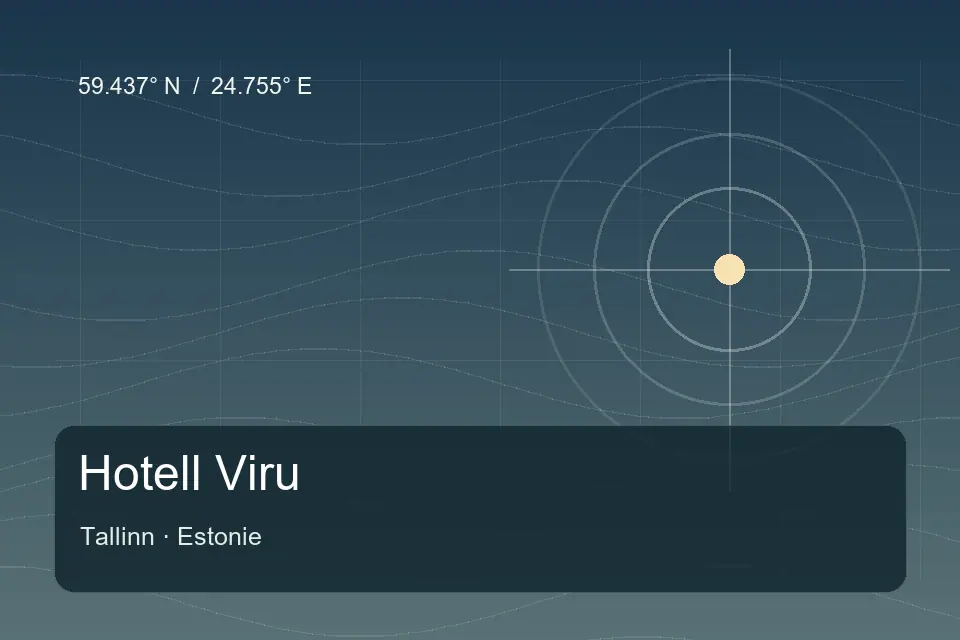 Referência geográfica ilustrada de Hotell Viru em Tallinn