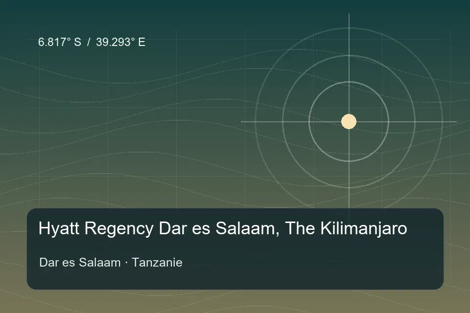 Illustrated geographic marker for Hyatt Regency Dar es Salaam, The Kilimanjaro in Dar es Salaam