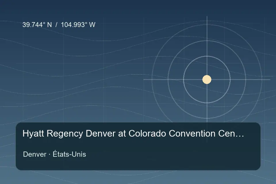 Referência geográfica ilustrada de Hyatt Regency Denver at Colorado Convention Center em Denver