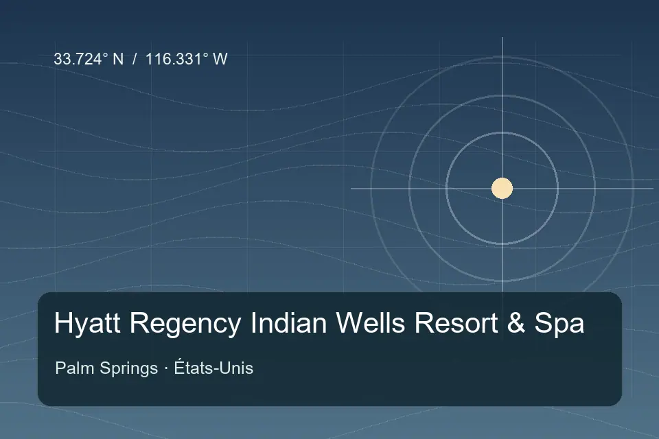 Referência geográfica ilustrada de Hyatt Regency Indian Wells Resort & Spa em Palm Springs