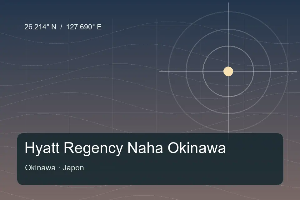 Referência geográfica ilustrada de Hyatt Regency Naha Okinawa em Okinawa