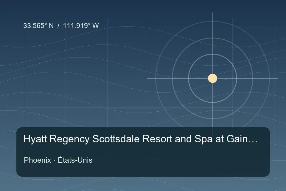 Referência geográfica ilustrada de Hyatt Regency Scottsdale Resort and Spa at Gainey Ranch em Phoenix