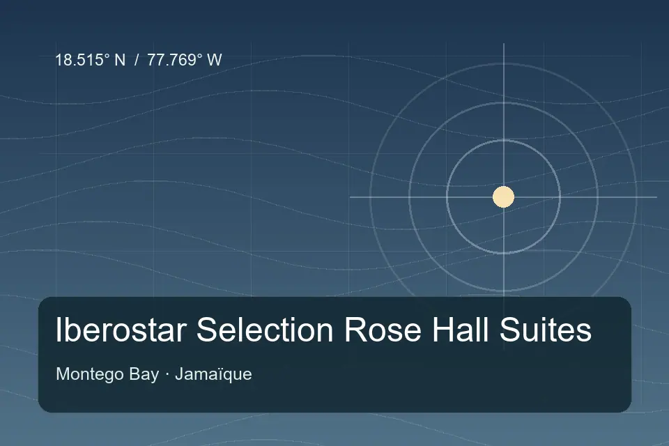 Riferimento geografico illustrato di Iberostar Selection Rose Hall Suites a Montego Bay