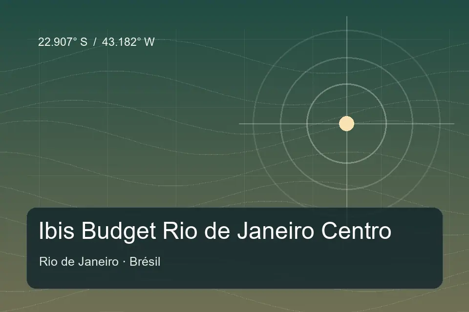 Referência geográfica ilustrada de Ibis Budget Rio de Janeiro Centro em Rio de Janeiro