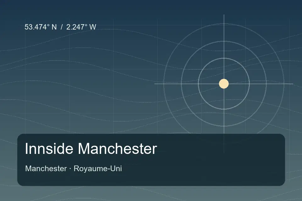 Referência geográfica ilustrada de Innside Manchester em Manchester