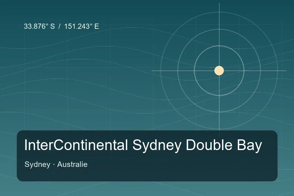 Referência geográfica ilustrada de InterContinenteal Sydney Double Bay em Sydney