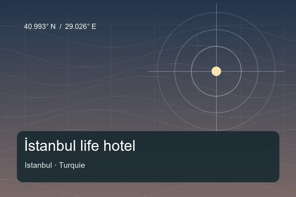 Illustrierter geografischer Orientierungspunkt für İstanbul life hotel in Istanbul