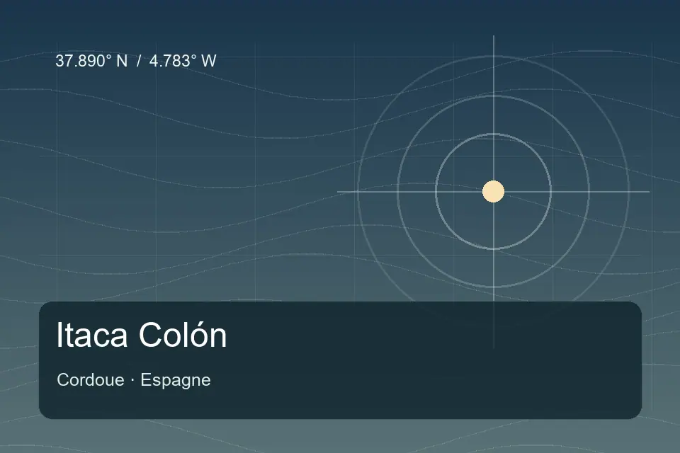 Referência geográfica ilustrada de Itaca Colón em Cordoue