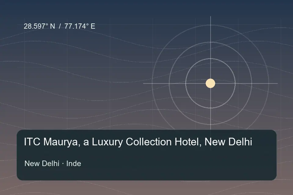 Riferimento geografico illustrato di ITC Maurya, a Luxury Collection Hotel, New Delhi a New Delhi