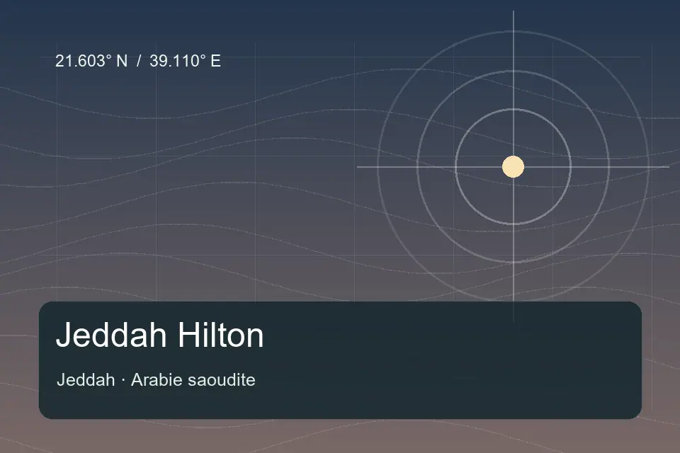 Referência geográfica ilustrada de Jeddah Hilton em Jeddah