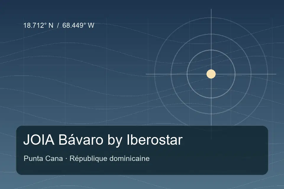 Referência geográfica ilustrada de JOIA Bávaro by Iberostar em Punta Cana
