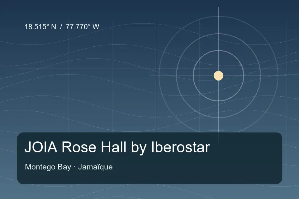 Riferimento geografico illustrato di JOIA Rose Hall by Iberostar a Montego Bay