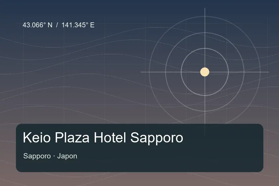 Illustrierter geografischer Orientierungspunkt für Keio Plaza Hotel Sapporo in Sapporo