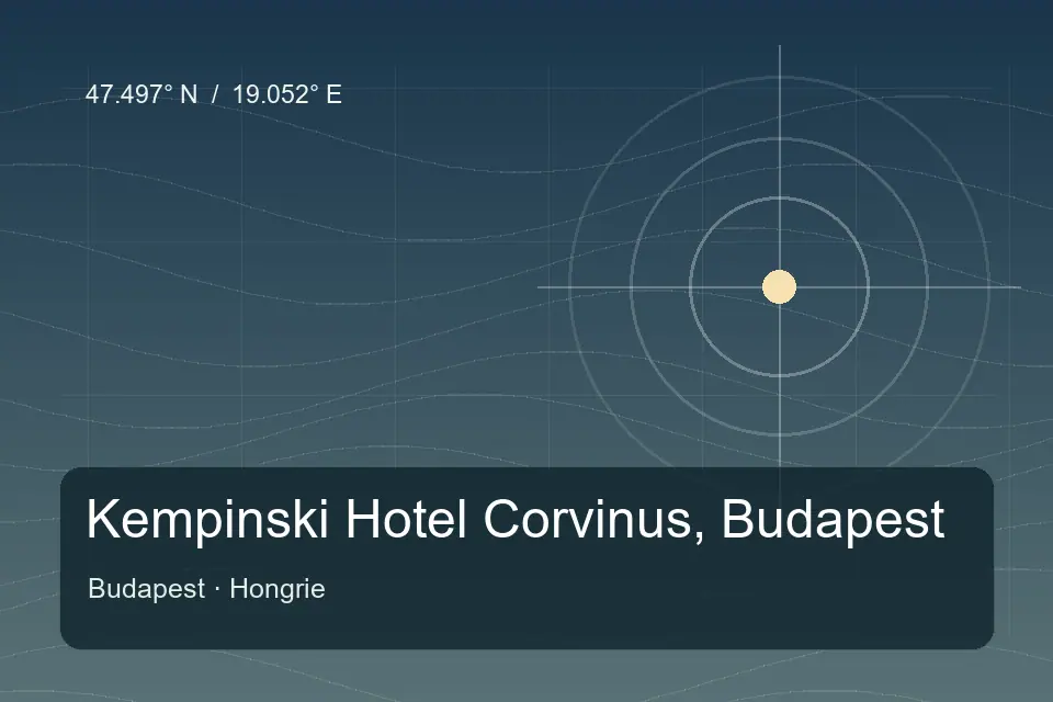 Illustrierter geografischer Orientierungspunkt für Kempinski Hotel Corvinus, Budapest in Budapest