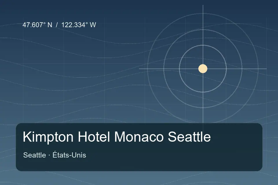 Riferimento geografico illustrato di Kimpton Hotel Monaco Seattle a Seattle