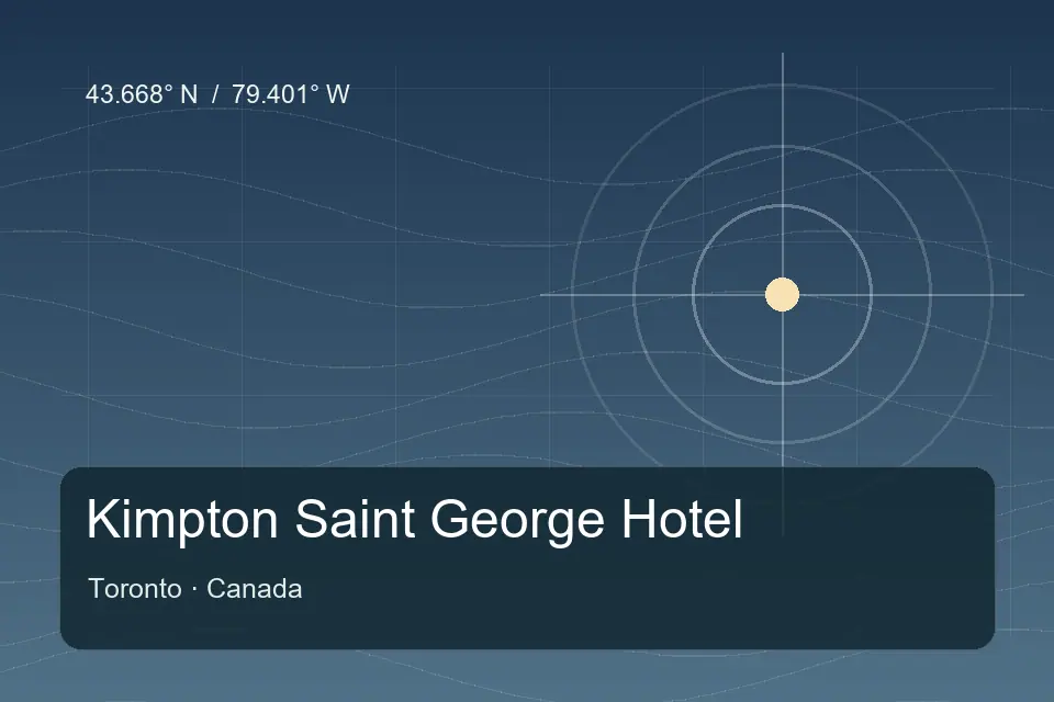 Referência geográfica ilustrada de Kimpton Saint George Hotel em Toronto