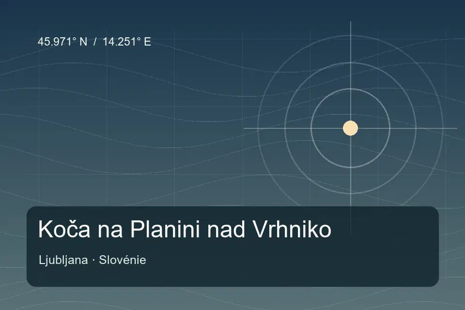 Illustrierter geografischer Orientierungspunkt für Koča na Planini nad Vrhniko in Ljubljana