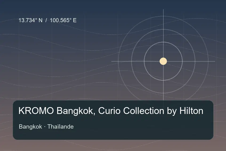 Illustrierter geografischer Orientierungspunkt für KROMO Bangkok, Curio Collection by Hilton in Bangkok