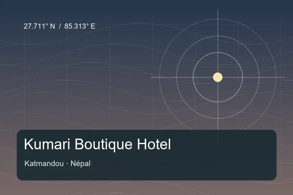 Referencia geográfica ilustrada de Kumari Boutique Hotel en Katmandou