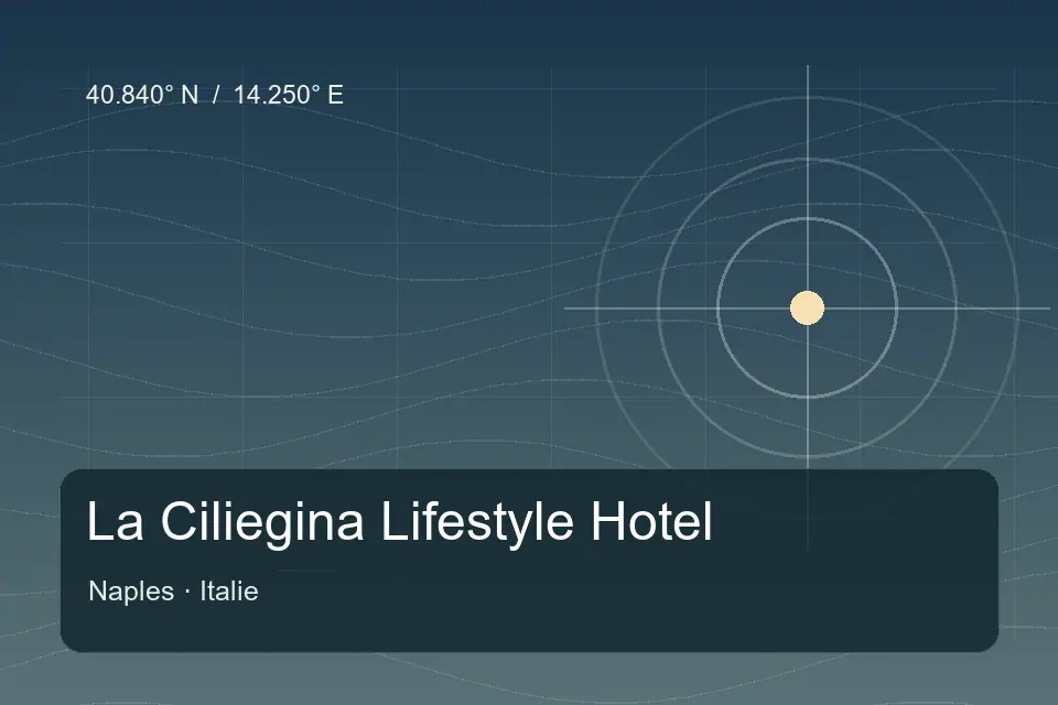 Riferimento geografico illustrato di La Ciliegina Lifestyle Hotel a Naples
